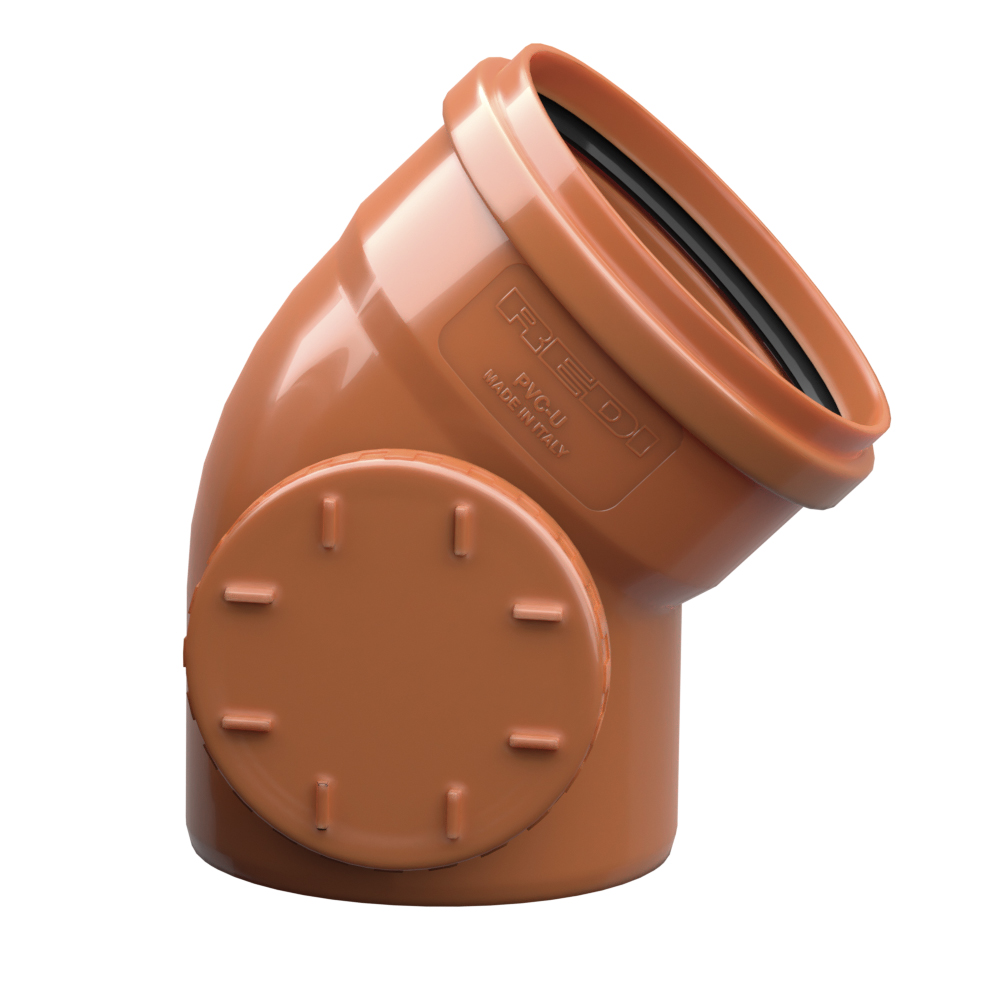 CURVA 45° 125 +TV DESTRO