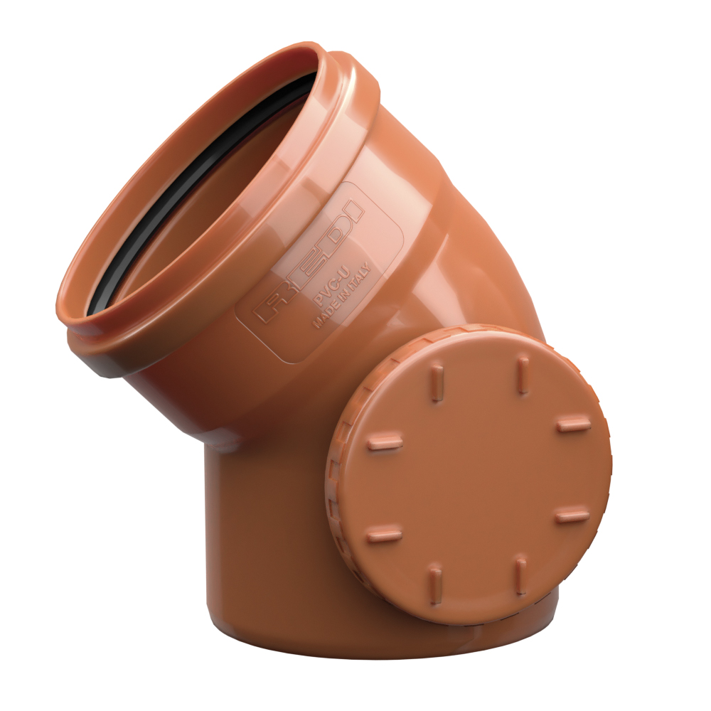 CURVA 45° 125+TV SINISTRO