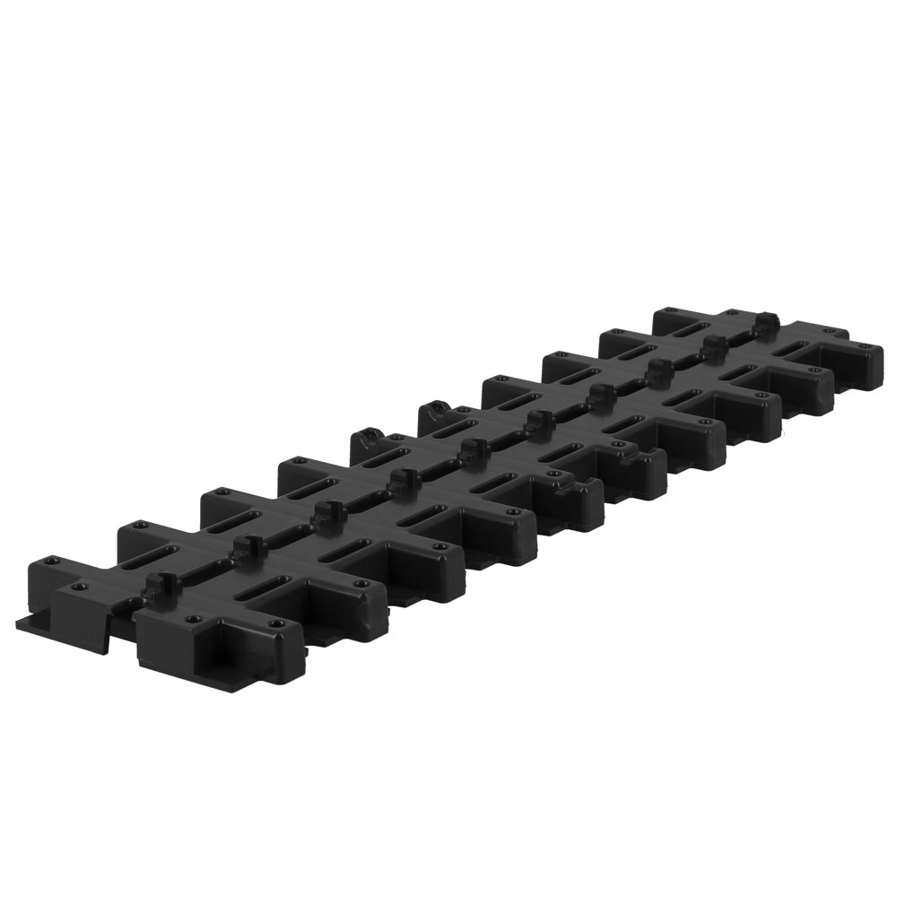 GRIGLIA A FESSURA INVIS PVC NERO DIM130X500