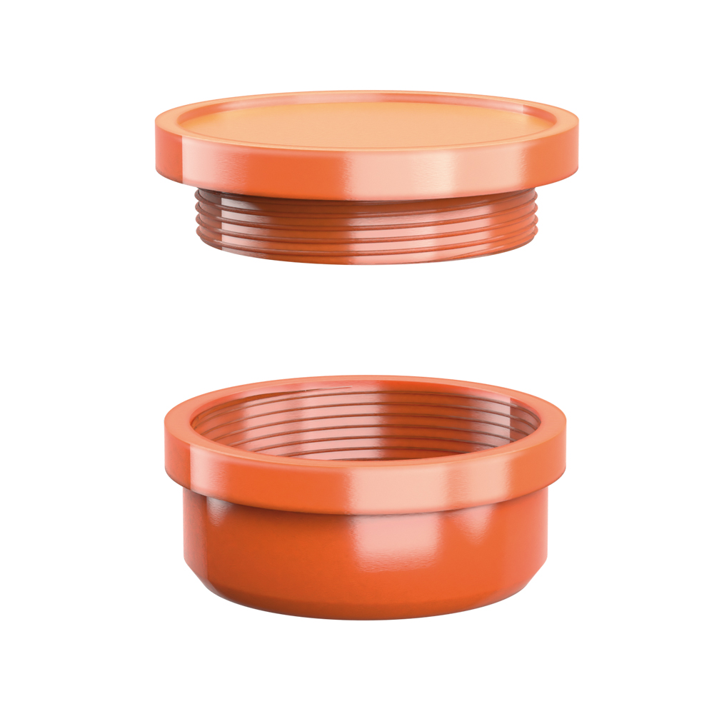 TAPPO A VITE +GUARNIZ. ARANCIO - DIM 32