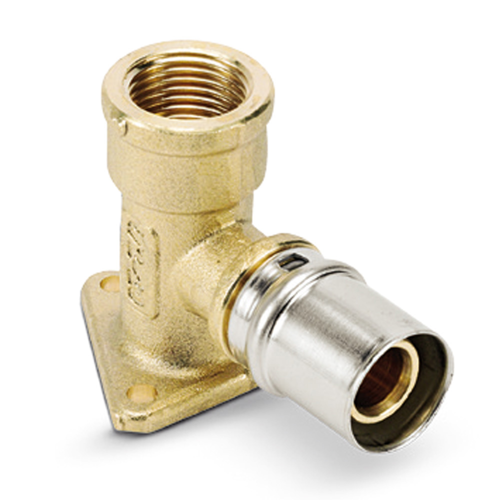 GOMITO FEM.CON FLANGIA - DIM 16X1/2''