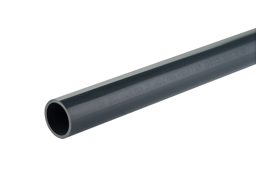Nuovo tubo in PVC-U a marchio FIP Immagine del nuovo tubo in PVC-U a marchio FIP