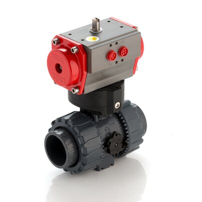 VKDNV/CP DA - Valvola a sfera a 2 vie DUAL BLOCK® a comando pneumatico DN 10:50