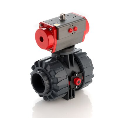 VKDNV/CP DA - Valvola a sfera a 2 vie DUAL BLOCK® a comando pneumatico DN 65:100