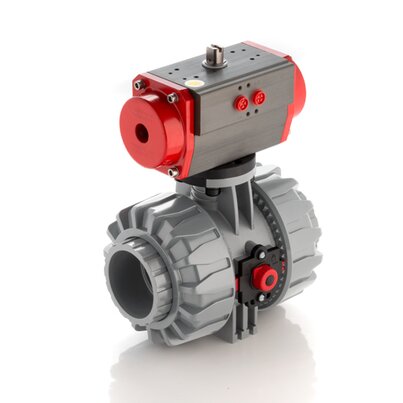 VKDNC/CP DA - Valvola a sfera a 2 vie DUAL BLOCK® a comando pneumatico DN 65:100