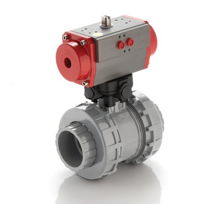 VXEIC/CP DA - pneumatically actuated Easyfit 2-way ball valve