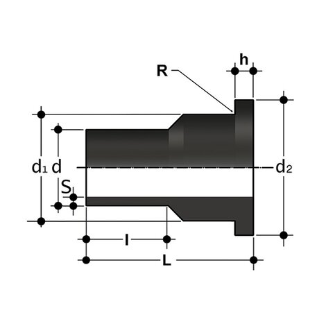 QBXE SDR17 - Stub flange QBXE SDR17 - Stub flange