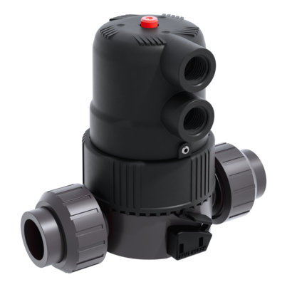 CKUFV/CP NC - Valvola a membrana compatta con attuatore pneumatico DN 12-15