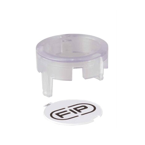 LCE Transparent protection plug with tag holder LCE Transparent protection plug with tag holder