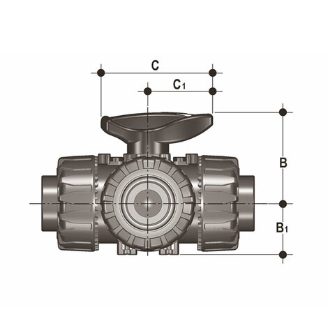 Quote comuni - Valvola a sfera a 3 vie Dual Block®