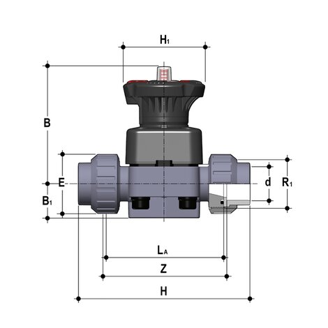 DKUIA - DIALOCK® 2-way diaphragm valve DN 15:65