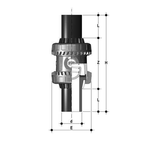 SSEBEV/A316 - Valvola di ritegno bighiera Easyfit a molla DN 10:50