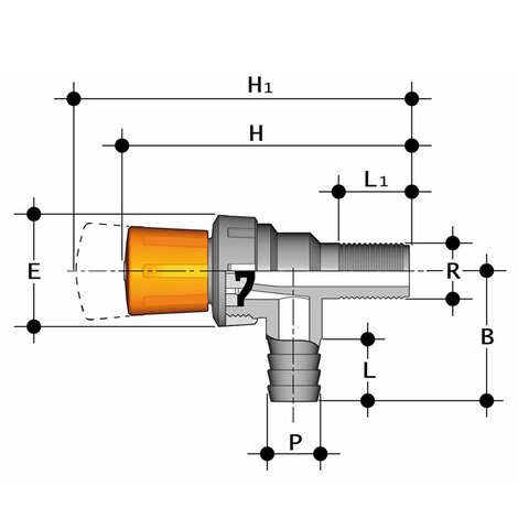 RMRPV - Rubinetto a membrana DN 15