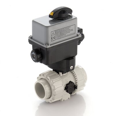 VKROAM/CE 24 V AC/DC 4-20 mA - Electrically actuated DUAL BLOCK® regulating ball valve DN 10:50
