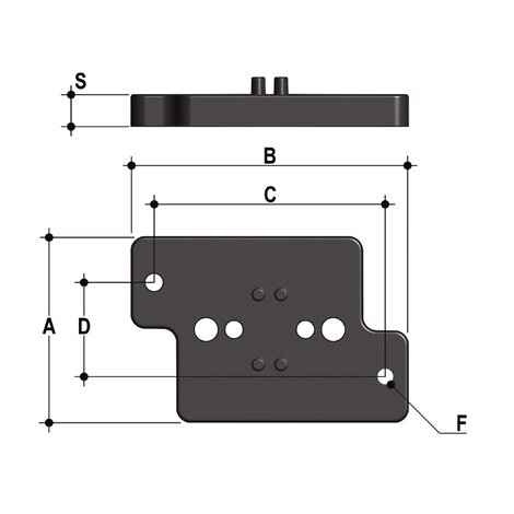 PMDK Wall mounting plate