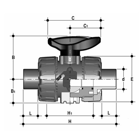 Disegno tecnico VKDDM DN 10:50