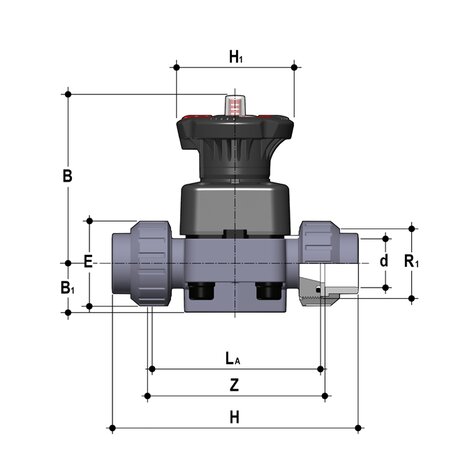 DKUAC - DIALOCK® 2-way diaphragm valve DN 15:65