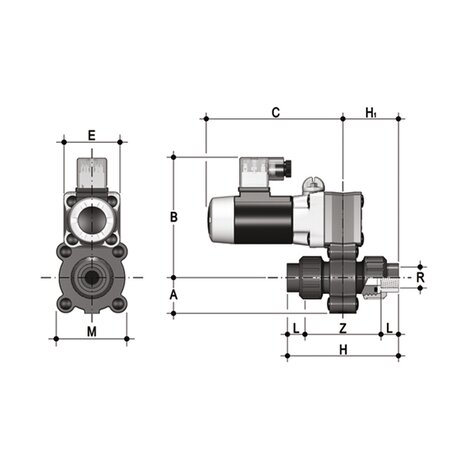 S12NV - VALVOLA A SOLENOIDE A DUE VIE A SMONTAGGIO RADIALE DN 4:15