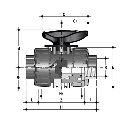 VKRFM - DUAL BLOCK® regulating ball valve DN 10:50