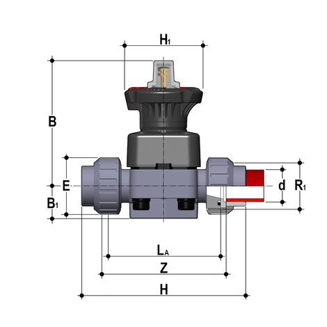 DKLUIM - DIALOCK® 2-way diaphragm valve DN 15:65