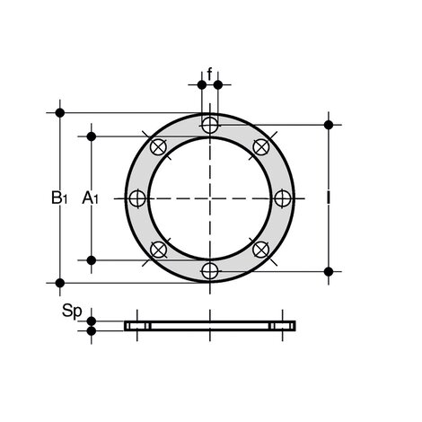 QHV/Y - Flat gasket