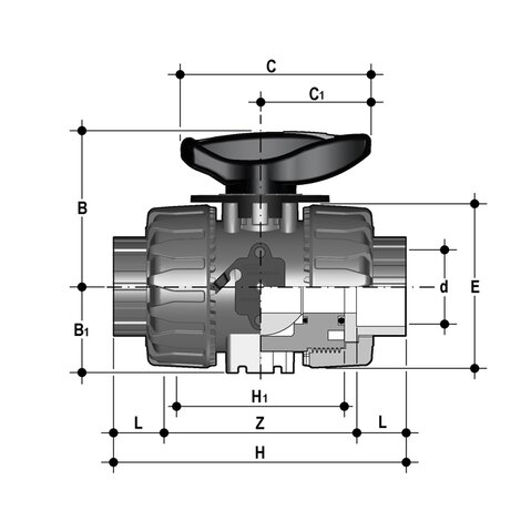 VKRLV - DUAL BLOCK® regulating ball valve DN 10:50