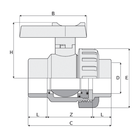 LKDAV - Valvola a sfera a 3 vie DUAL BLOCK® DN 10:50 LKDAV - Valvola a sfera a 3 vie DUAL BLOCK® DN 10:50