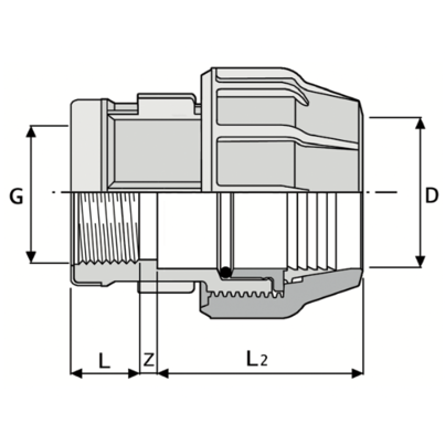601 - Raccordo femmina