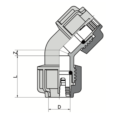 526 - Adattatore a ghiera