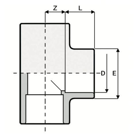 TI2- 90° Tee TI2- 90° Tee