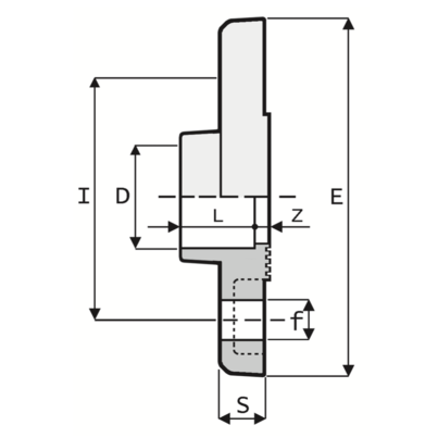 FF5 - Fixed flange hole