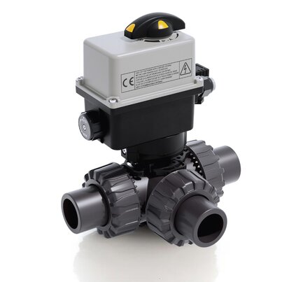 LKDJV/CE 24 V AC/DC - Valvola a sfera a 3 vie DUAL BLOCK® a comando elettrico DN 10:50