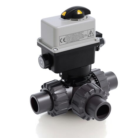 LKDJV/CE 24 V AC/DC - Valvola a sfera a 3 vie DUAL BLOCK® a comando elettrico DN 10:50