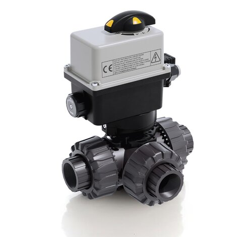 LKDGV/CE 90-240 V AC - Valvola a sfera a 3 vie DUAL BLOCK® a comando elettrico DN 10:50
