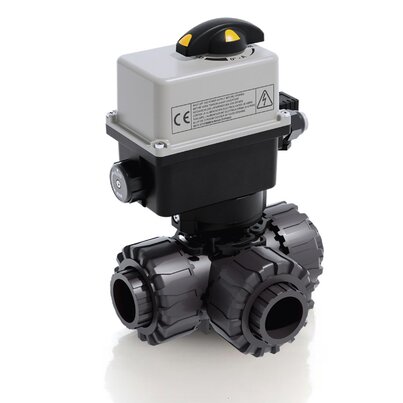 LKDIV/CE 24 V AC/DC - Valvola a sfera a 3 vie DUAL BLOCK® a comando elettrico DN 10:50