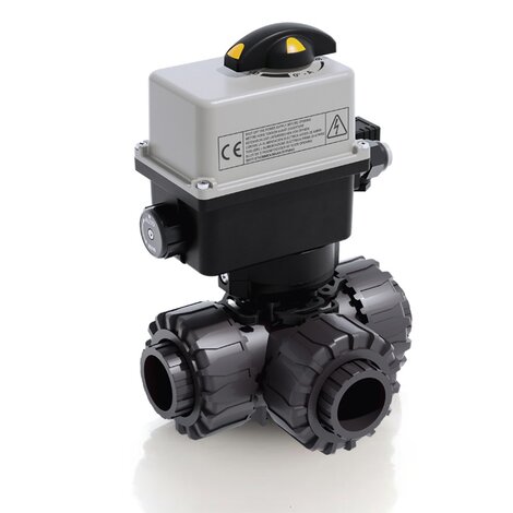 LKDIV/CE 24 V AC/DC - Valvola a sfera a 3 vie DUAL BLOCK® a comando elettrico DN 10:50