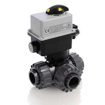 LKDLV/CE 24 V AC/DC - Valvola a sfera a 3 vie DUAL BLOCK® a comando elettrico DN 10:50