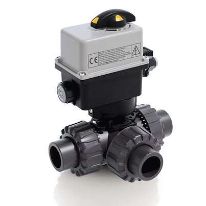 TKDAV/CE 24 V AC/DC - Valvola a sfera a 3 vie DUAL BLOCK® a comando elettrico DN 10:50