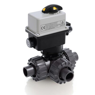 TKDDV/CE 24 V AC/DC - Valvola a sfera a 3 vie DUAL BLOCK® a comando elettrico DN 10:50