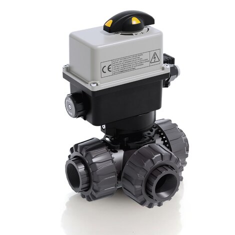 TKDFV/CE 24 V AC/DC - Valvola a sfera a 3 vie DUAL BLOCK® a comando elettrico DN 10:50
