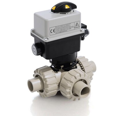 TKDDM/CE 24 V AC/DC - Valvola a sfera a 3 vie DUAL BLOCK® a comando elettrico DN 10:50
