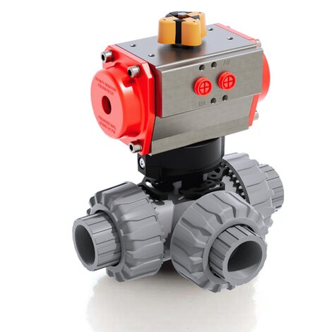 TKDNC/CP DA - Pneumatically actuated ball valve DN 10:50