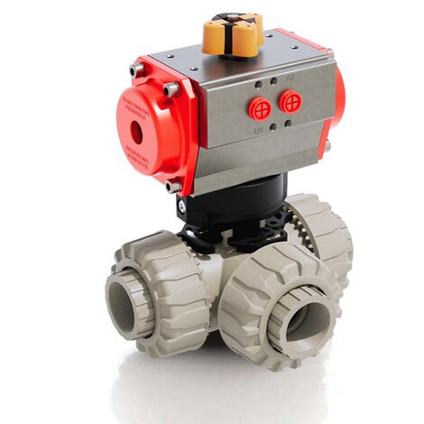 TKDFM/CP DA - Pneumatically actuated ball valve DN 10:50