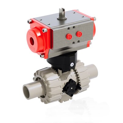 VKDBM/CP DA - Valvola a sfera DUAL BLOCK® a comando pneumatico DN 10:50