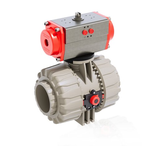 VKDIM/CP DA - Pneumatically actuated ball valve DN 65:100
