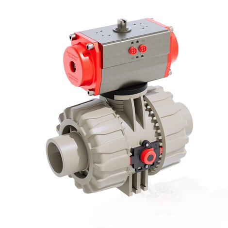 VKDDM/CP DA - Pneumatically actuated ball valve DN 65:100