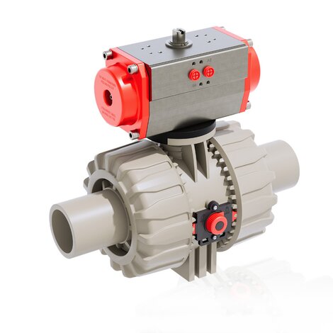 VKDBM/CP DA - Pneumatically actuated ball valve DN 65:100