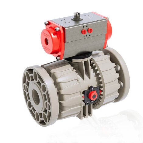 VKDOM - VKDOAM /CP NC - Pneumatically actuated ball valve DN 65:100