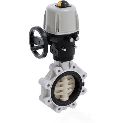 FKOM/CE 24V AC/DC LUG ISO-DIN - Valvola a farfalla a comando elettrico DN 125:200