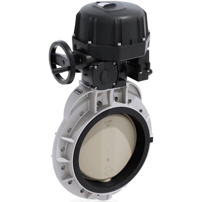 FKOM/CE 90-240V AC - Valvola a farfalla a comando elettrico DN 350:400